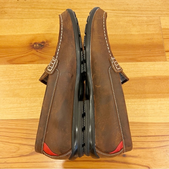 Foot Joy Penny Loafers Mens 10 M Brown Leather Club Casuals Driving 79011 - Picture 7 of 11